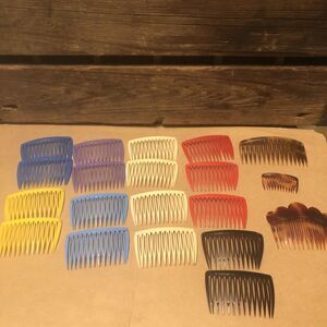 vintage goody side hair comb lot of 20 made in the USA